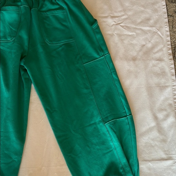 Anthropologie Green Track Joggers with Elastic Waistband - Picture 8 of 10